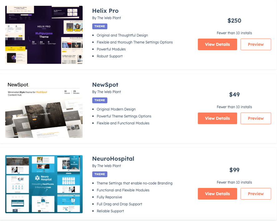 Hubspot Marketplace Theme By Webplant